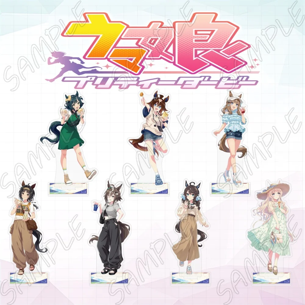Акриловая фигурка-стенд Uma Musume Pretty Derby, 15 см, аниме, Admire Vega, Hokko, Tarumae, Meisho, Doto, косплей, декор для рабочего стола, брелок.