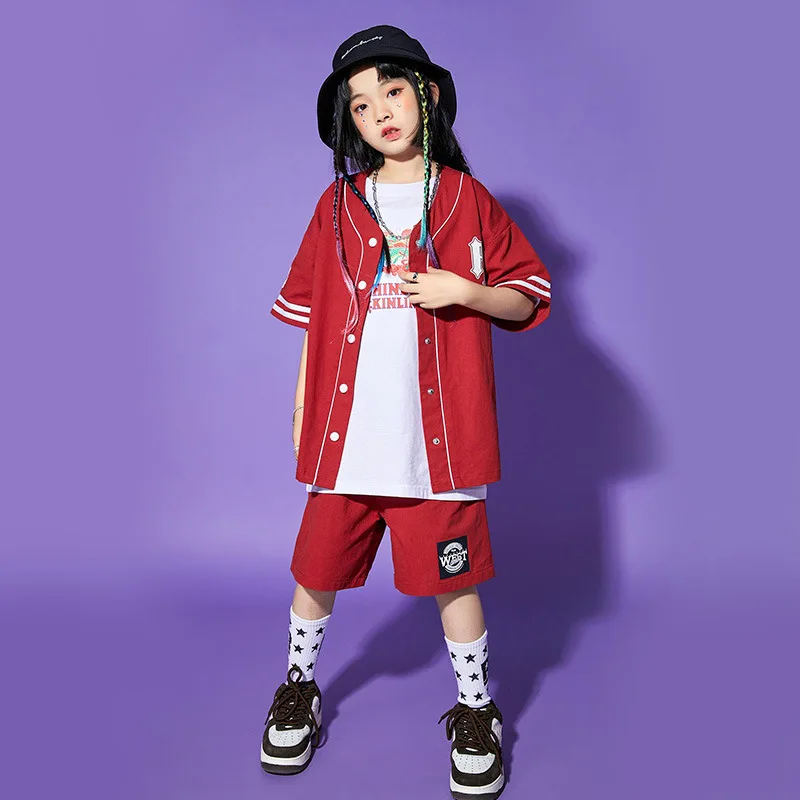 fashion jazziness  Hip hop suit Hip hop costume Children's clothing Boy drum fashion blast street model girl costume