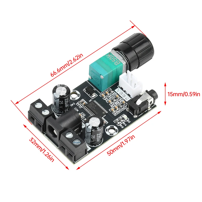 XH-A240 30 ワット + 30 ワットデジタルパワーアンプボード DC8-26V TPA3110D2 ユニバーサルオーディオ増幅ボードモジュールデュアルチャンネル