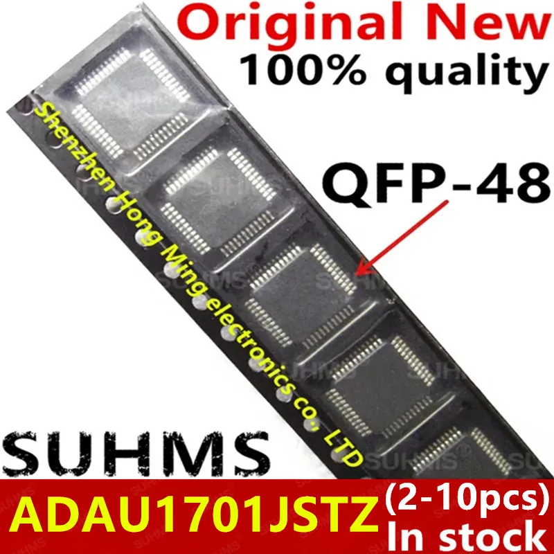 JSTZ QFP-48 칩셋, ADAU1701JSTZ ADAU1701, 2-10 피스, 100% 신제품