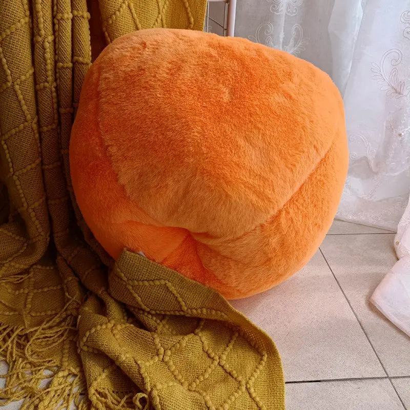 Coussin en peluche doux de 38cm, coussin de câlin, en peluche, Fruit émulatif, kaki, bonnes choses, cadeau d'anniversaire et de noël