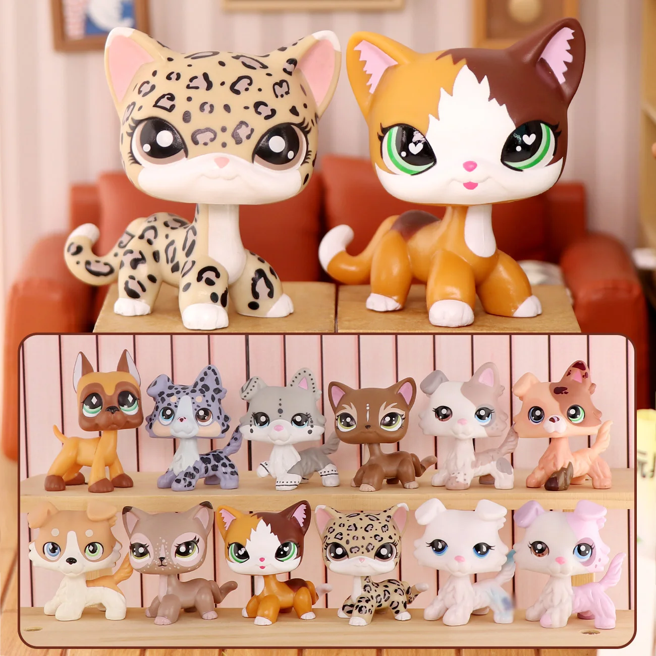 Коллли короткошерстные кошки на заказ, щенок OOAK с аксессуарами, коллекция фигурок, детский комплект на день рождения для мальчиков и девочек Коллли короткошерстные кошки на заказ, щенок OOAK с аксессуарами, коллекция фигурок, детский комплект на день рождения для мальчиков и девочек