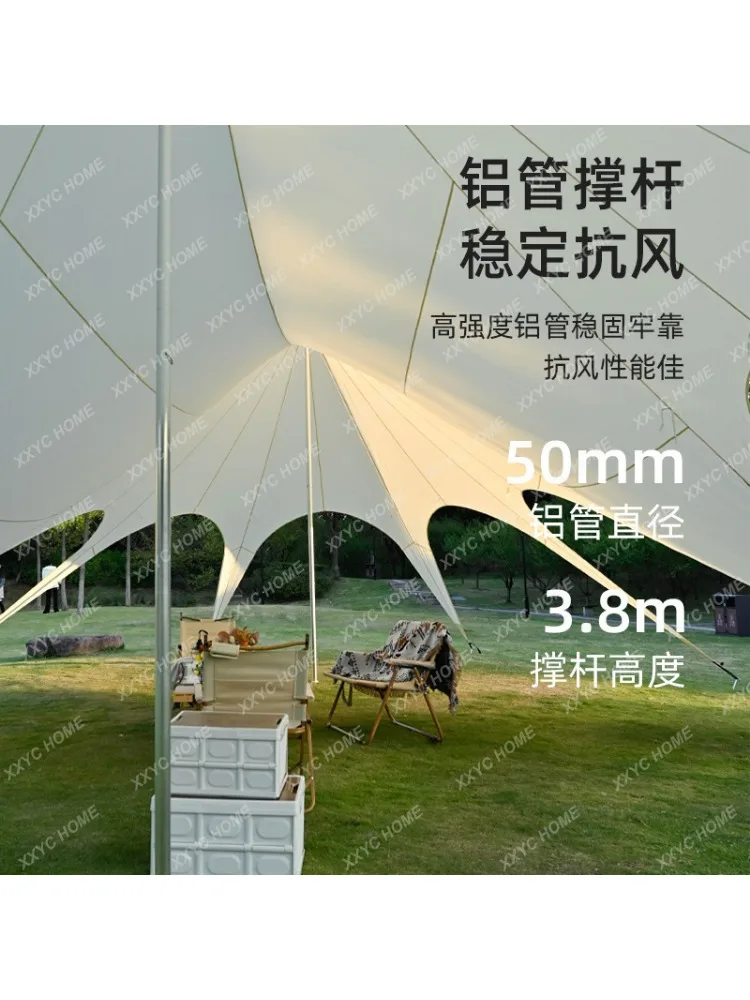 Outdoor Tent Large Camping Camping Thick Sun-Proof Rain-Proof Sunshade Large Pergola