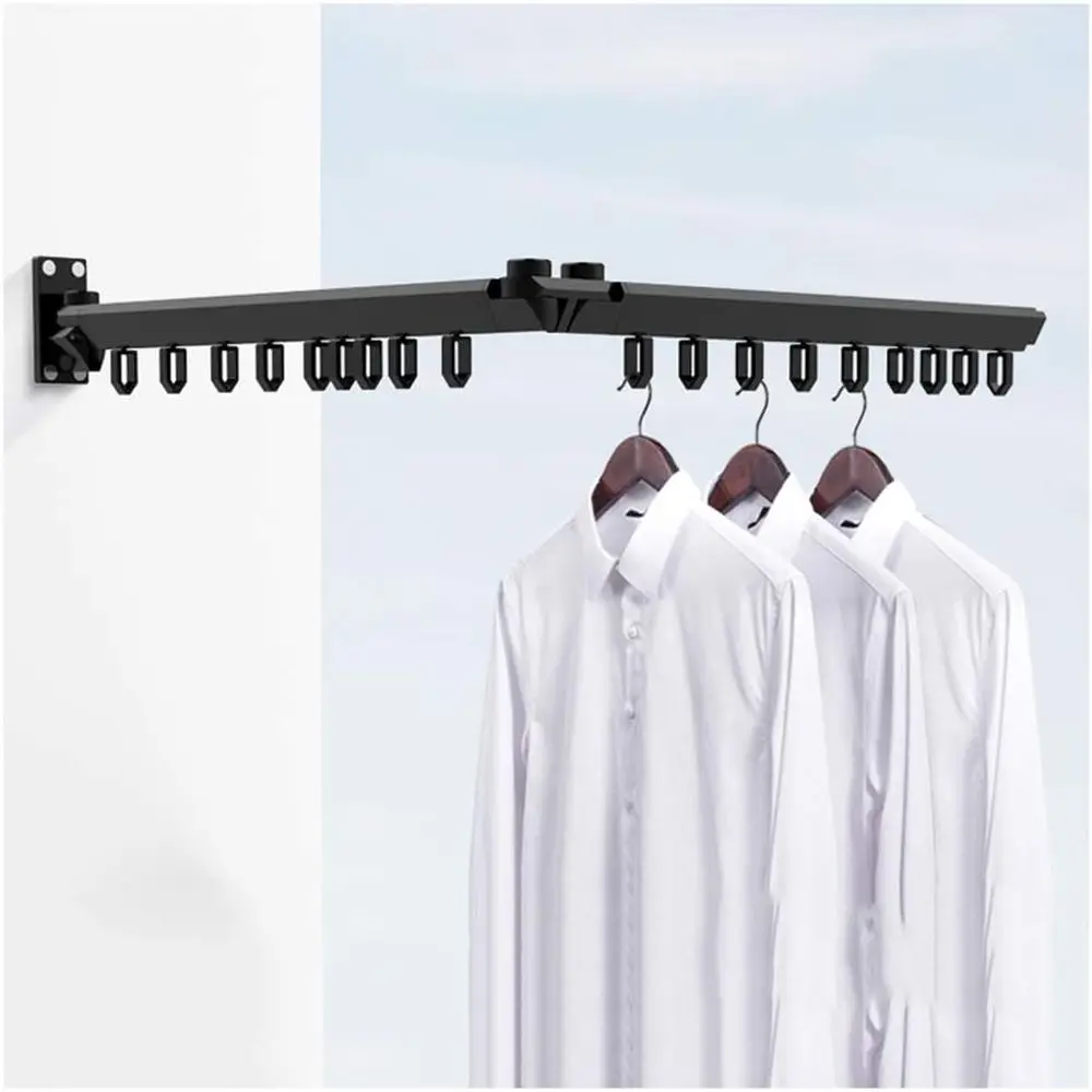 

Расширяемая уличная настенная сушилка для балкона, подходит для внутреннего и наружного использования.