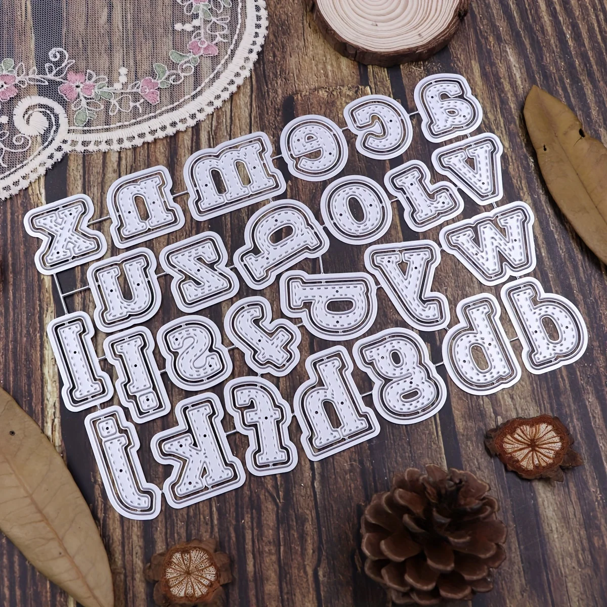 Lowercase and Capital Alphabet Metal Cutting Dies for Scrapbooking DIY Album Carbon Steel Alphabets Die Cuts New 26 Letters Dies