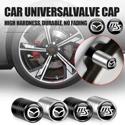 4Pcs Metal Car Wheel Tire Valve Stem Caps Tyre Cover Accessories For Mazda 2 3 5 6 Axela Atenza Speed 6 CX-3 CX-4 CX 5 CX-7 MS