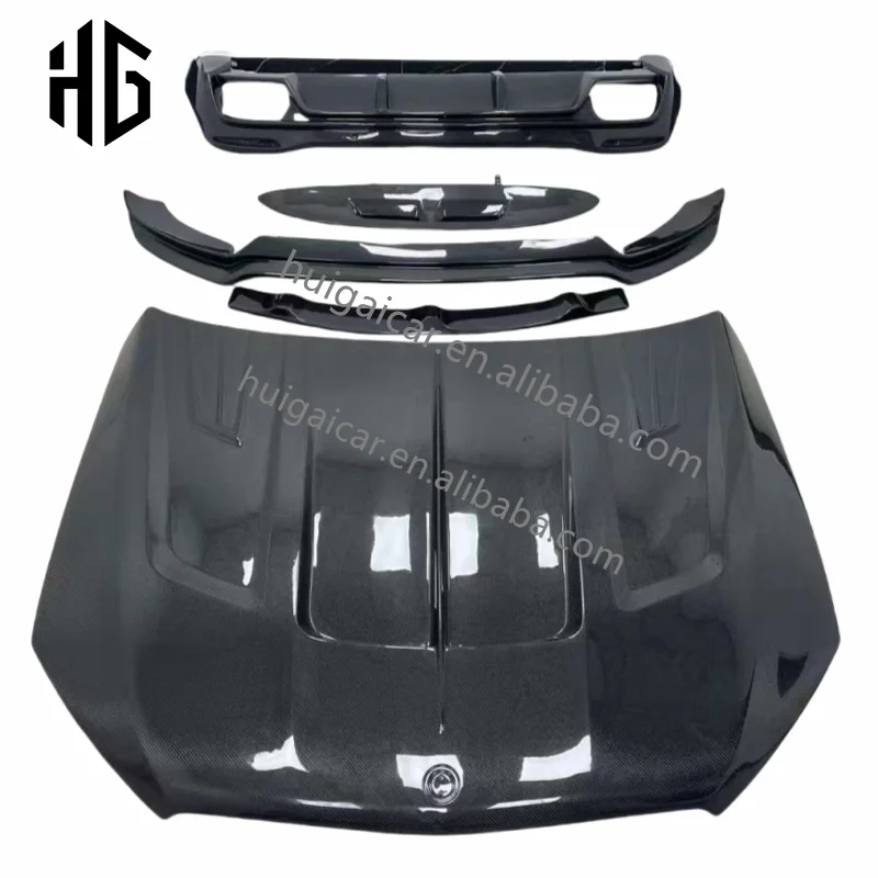 

Factory Direct Sales Ld Style 3k Glossy Carbon Fiber Front Bumper Hood Splitter Rear Spoiler Lip Body Kit for MB Gle53 Suv W167