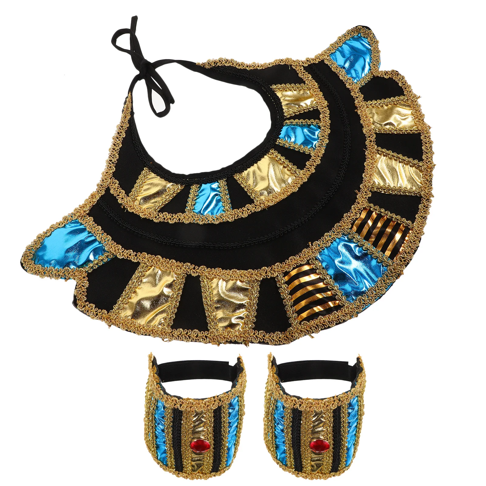 1세트 이집트 칼라 손목띠 의상 액세서리 여성 할로윈 코스프레 이집트 소품 파티 용품 할로윈 코스프레 소품