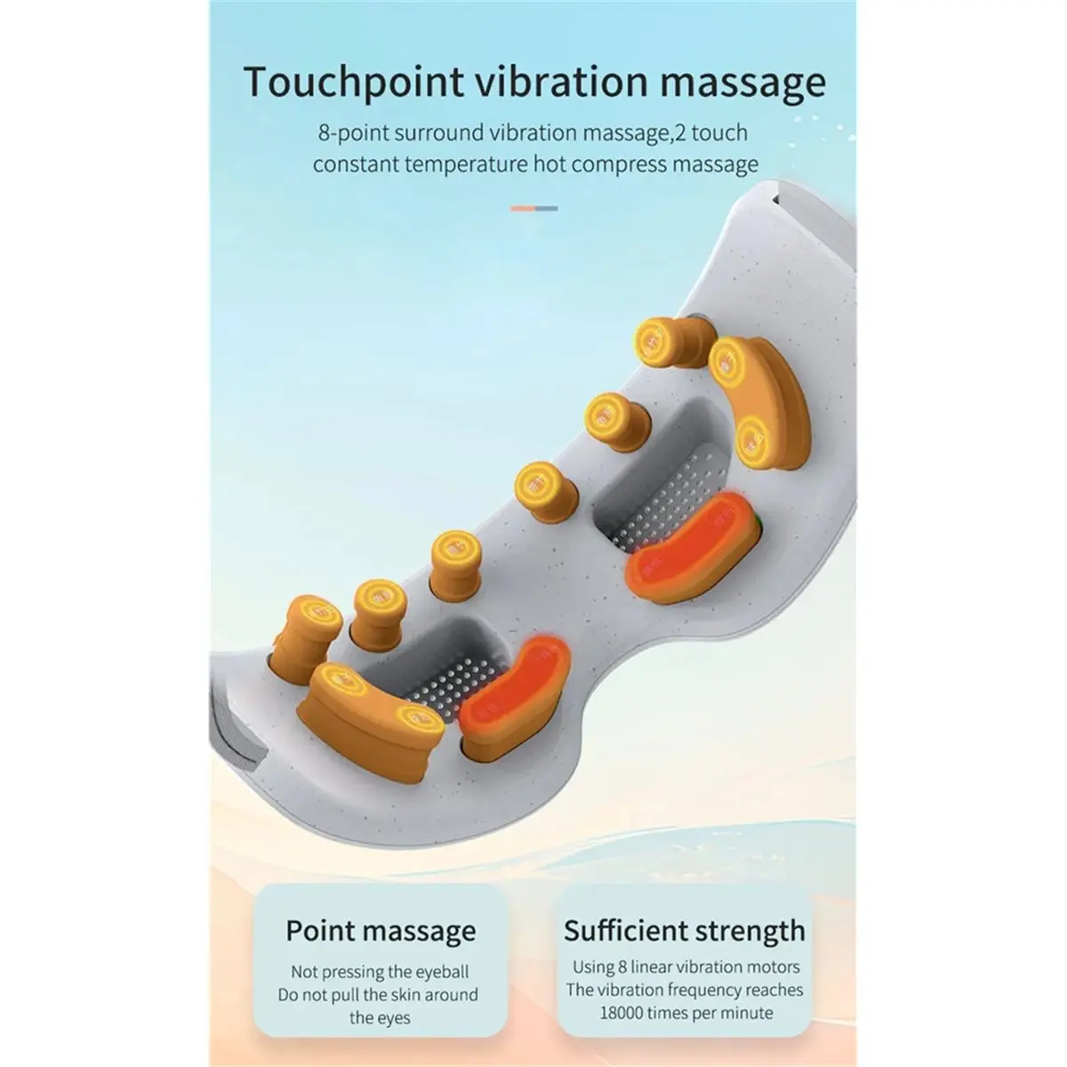 [BLACKFRIDAY]Electric Eye Acupoint Massager Bluetooth Hot Compress Eye Care Instrument Eye Massage Glasses Soothing Fatigue