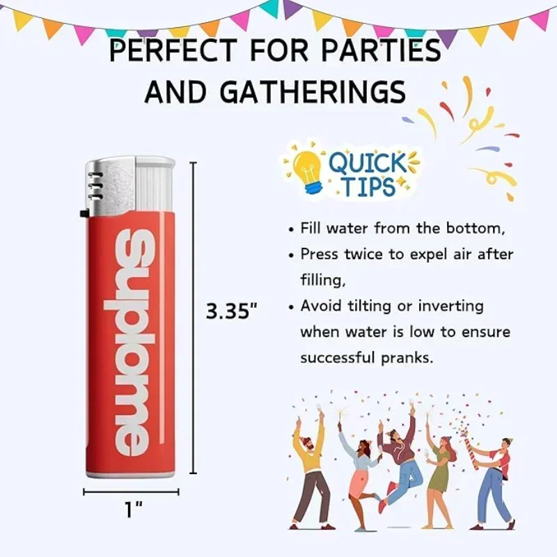 Funny Water Lighter Toy For Children\'s Parties Press To Spray Water Party Supplies New Jokes Decompression Toy For Kids Adults