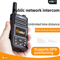 Professional PTT Zello Walkie Talkie, 4G Sim Card, WiFi Network, Cell Phone Radio, Long Range, 100 Miles, GPS, KEL-ZL18