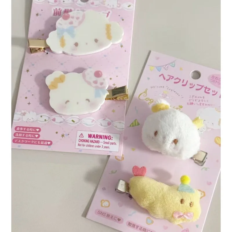 

Kawaii Cogimyun Hair Clips Cartoon Strawberry KT Head Hair Pins Kuromi My Melody Women Headwear Hair Accessories for Girls Gifts