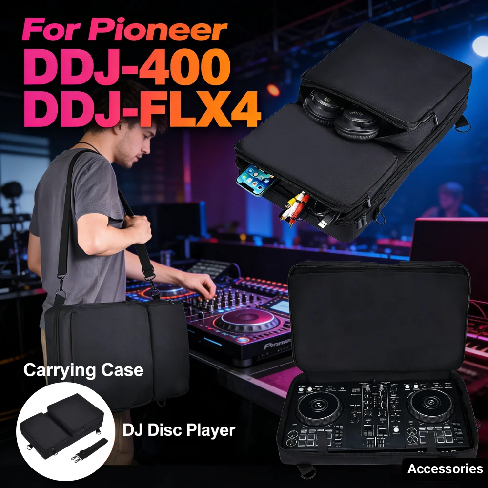 

Портативный чехол для диджейского проигрывателя, пылезащитные сумки для хранения, устойчивые к царапинам аксессуары для Pioneer DDJ-400 DDJ-FLX4