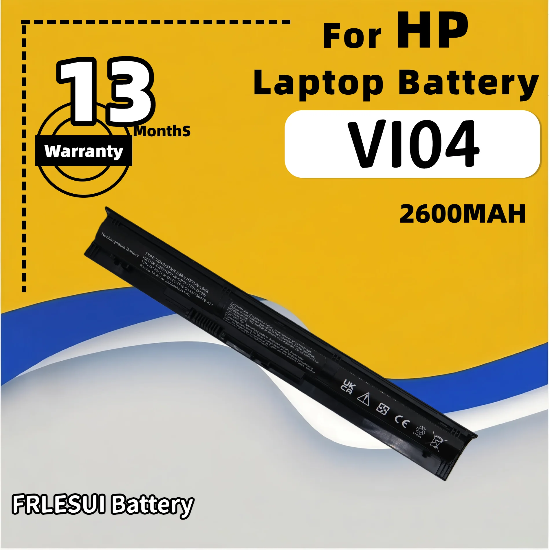 

FRLESUI For HP ProBook 440 G2 450 G2 445 G2 455 G2 Series 756743-001 756745-001VI04 VIO4 Laptop Battery 13-months warranty