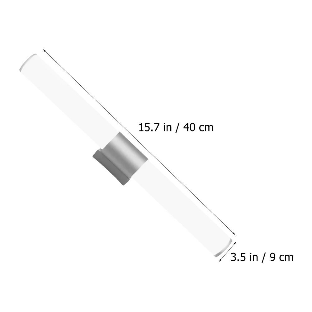 ไฟหน้ากระจก LED 60 ซม. โคมไฟติดผนังที่ทันสมัย ​​ไฟตู้ห้องน้ำ โคมไฟอะคริลิกส่งผ่านแสงสูง ตัวเครื่องอะลูมิเนียม