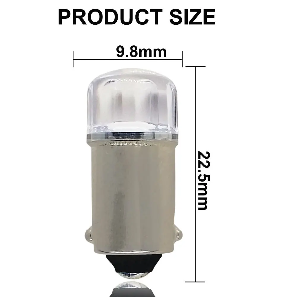 2pcs T4W BA9S LED Blub 12V H6W LED For Car Rear Map light 2835 SMD White Auto Parking Reverse Lamp 6000K