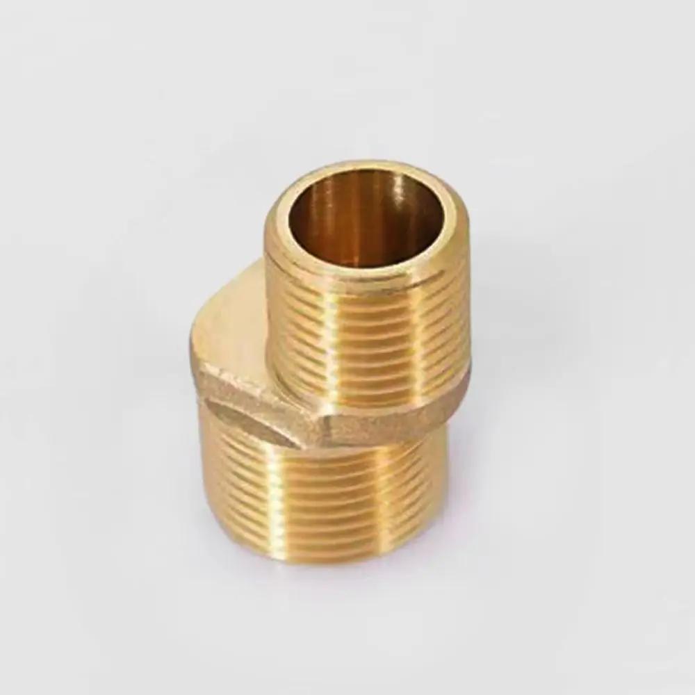 Copper Angled Curved Foot Lengthened Angle Adjustment Shower Faucet Adapter Wall Mounted Thickened Eccentric Screw Corner