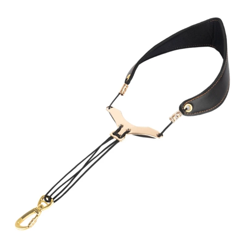 Saxophone Strap Soft Leathers Sax Neck Padded Sax Strap Harness Neck Band