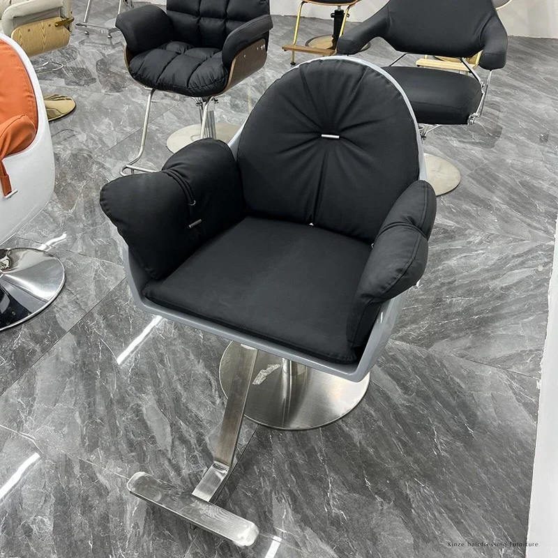 

Professional Manicure Chair Waiting Barberia Barber Pump Luxury Shop Salon Chairs For Hair Stylist Ergonomic Adjustable Saloon