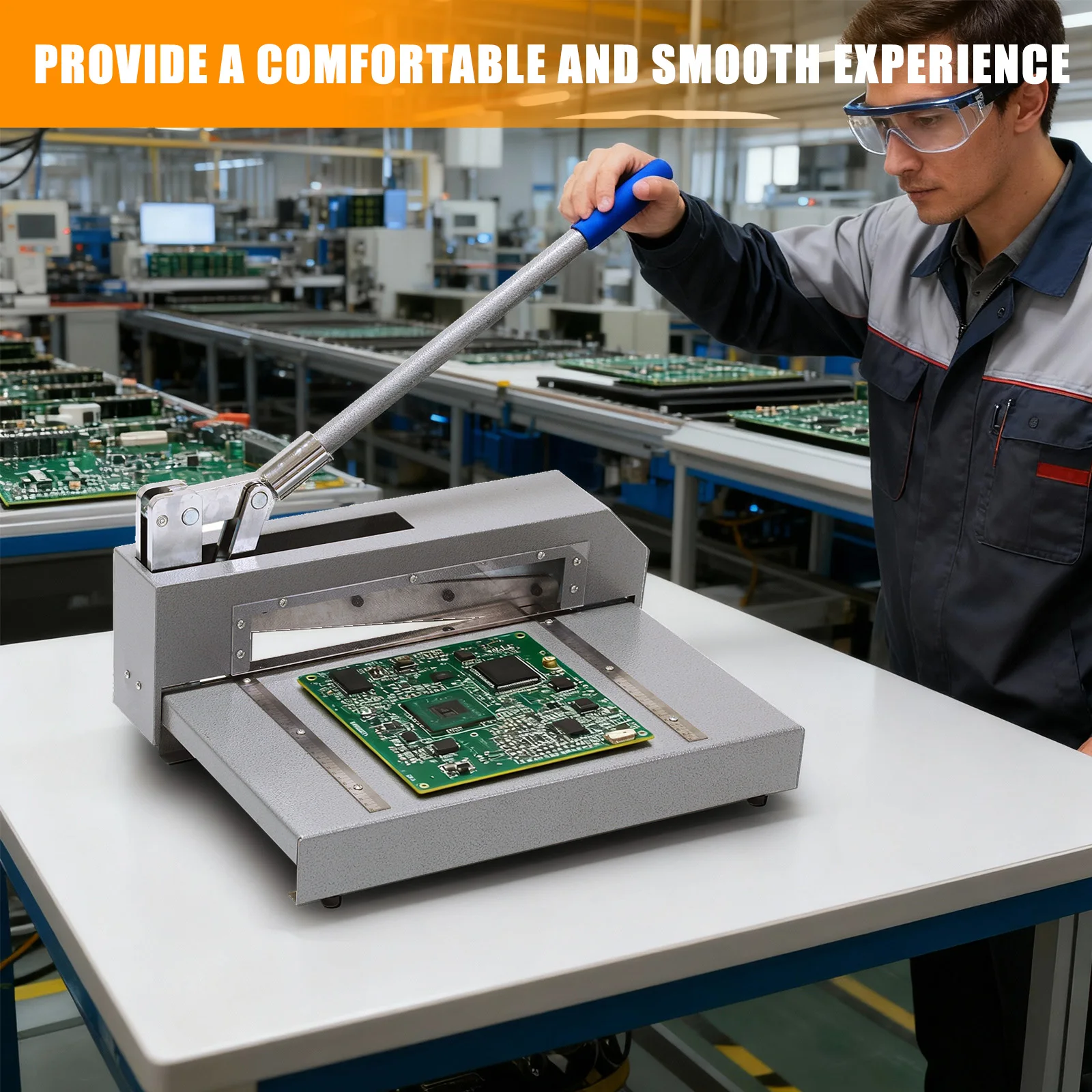 PCB Board Polymeer Plaat Snijmachine Zware Guillotine Plaatwerk Cutter voor het Snijden van Staal Koper PCB Board