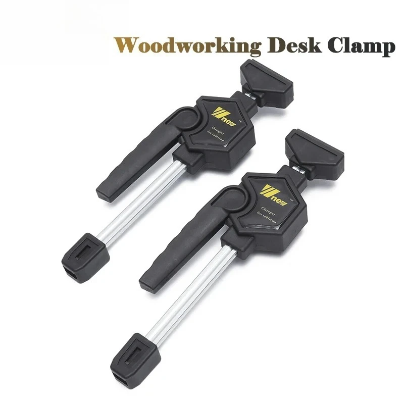 Wnew 2PCS MFT Table Clamps Bench Dog Clamps Quick Ratchet Release Speed Squeeze Woodworking Clamp for Workbench19/ 20mm Dog Hole