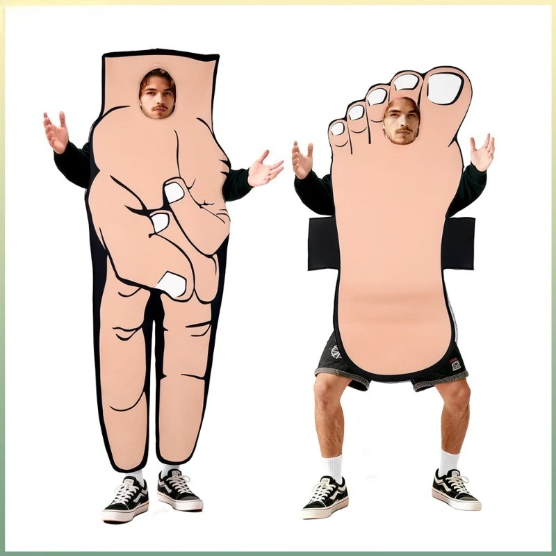 

Funny Carnival Party Purim Dress Up Hand Foot Costume Stage Performance Carnival Party for Man Woman