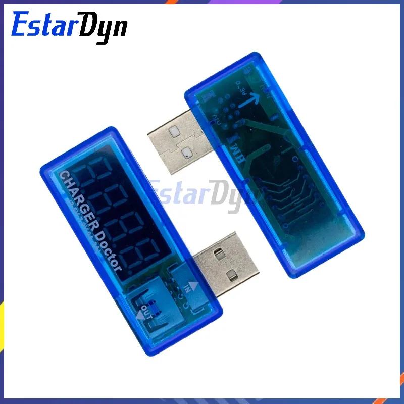 Estardyn Digital USB Mobile Power charging current voltage Tester Meter Mini USB charger doctor voltmeter ammeter LED display