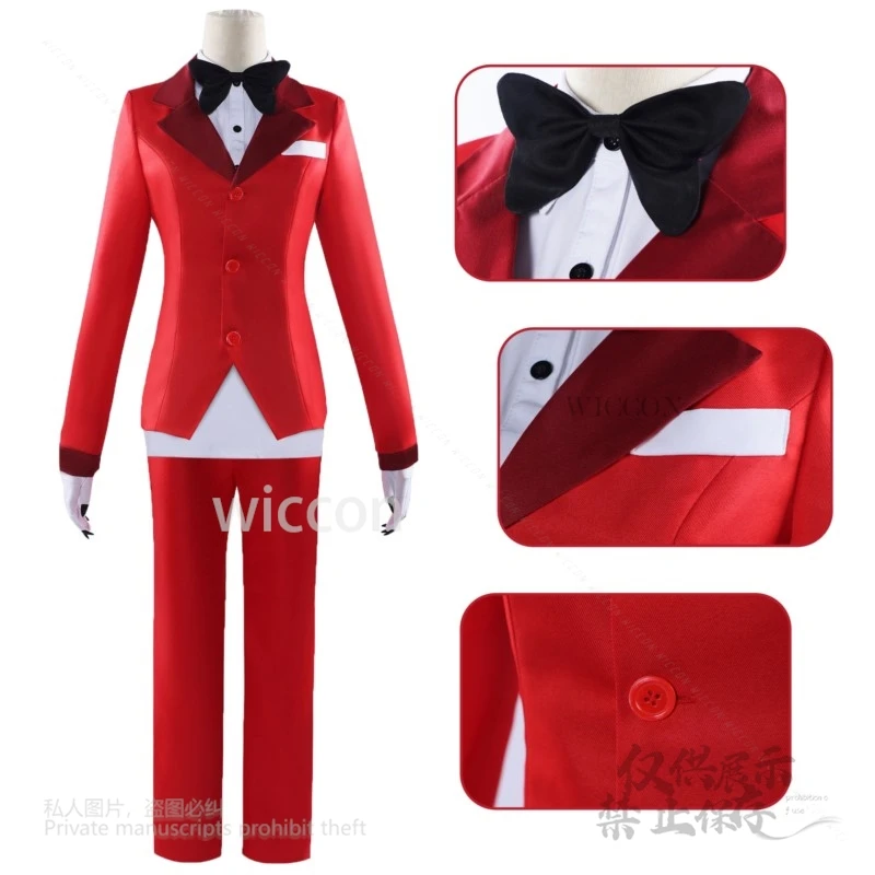 Anime Alastor Charlie Morningstar Hazbin Hotel Lucifer Vox Cosplay Costume Full Set Uniform Outfits Adult Kids Halloween Party