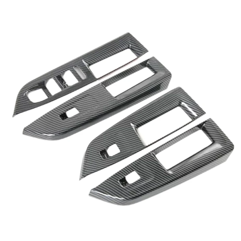 4PCS Car Window Lift Switch Pannel Cover Trim for Golf 8 MK8 2020 2021 Interior Car Styling