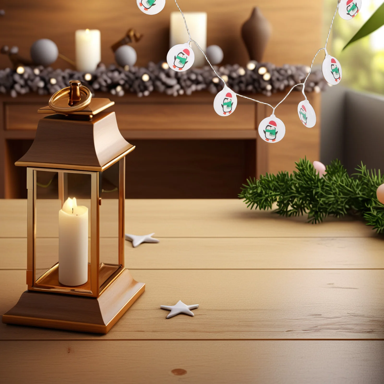 

1pc Energy Saving Penguin Christmas String Light LED Lamp Beautiful Shape Use