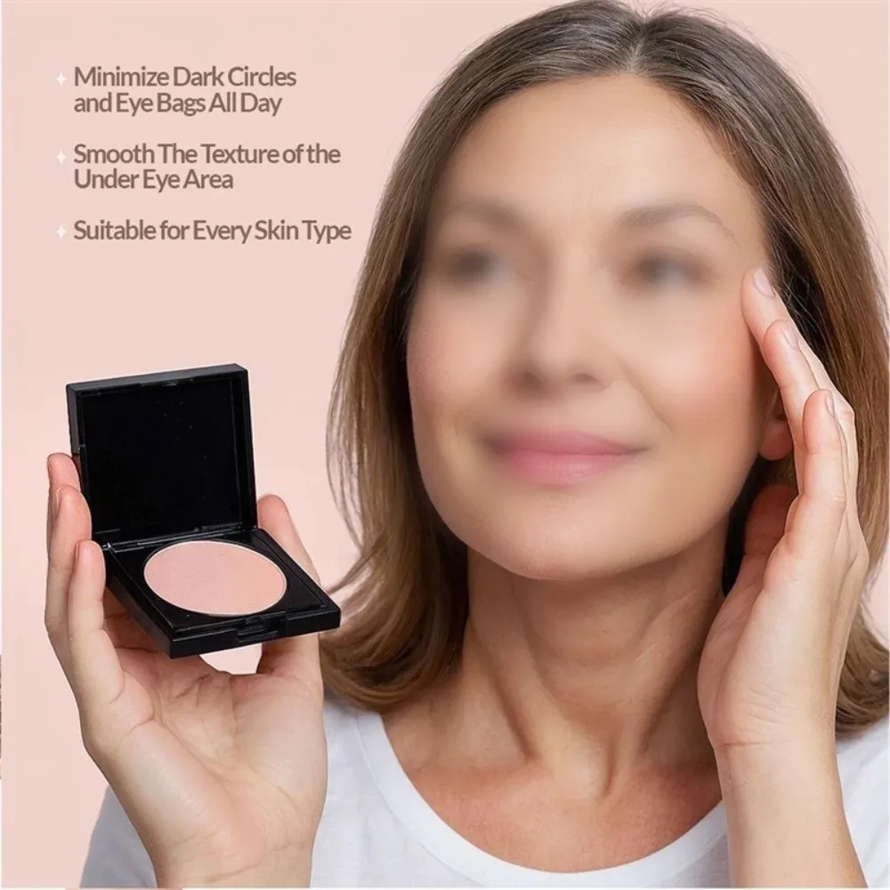 New Moisturizing Under Eye Brightener Long-wearing Brightening Under Eye Corrector Pink Tone Makeup Cream Dark Circles Coverage