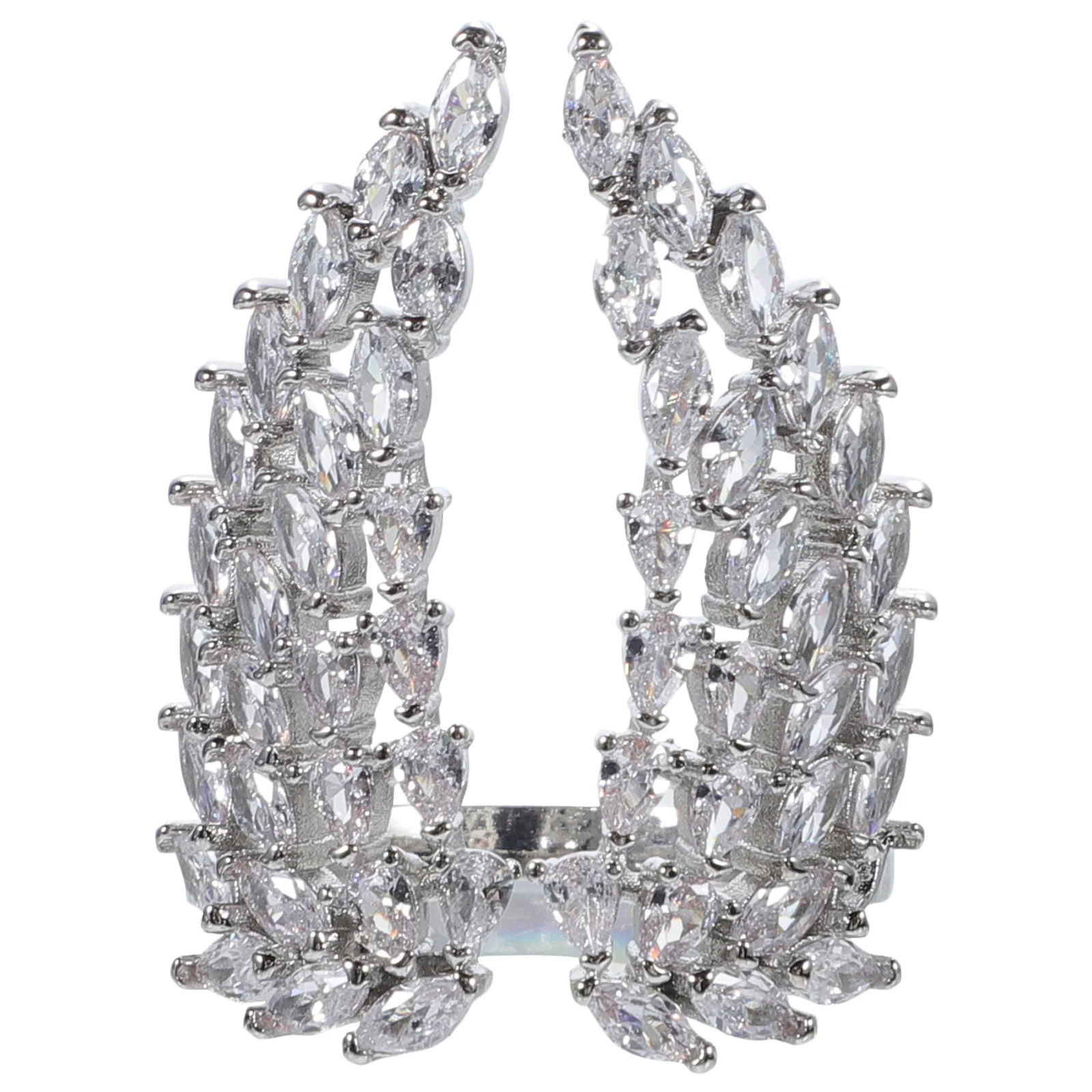

Rings Open Aesthetic Girls to Adjustable for Teen Rhinestone Wing Crystal Miss