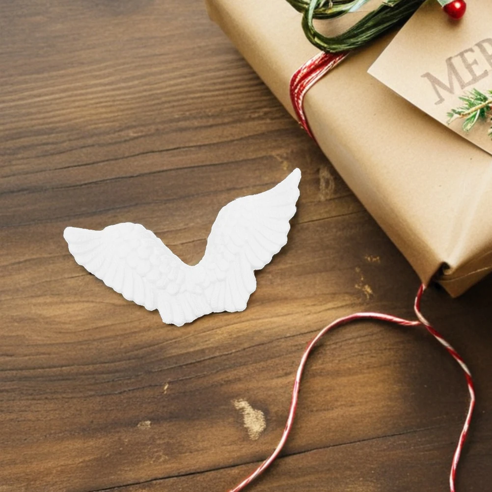 

12Pcs Small Angel Wings for Crafts DIY Christmas Decorations Hanging Ornament Charms Festive Party Decor Wing Pendant