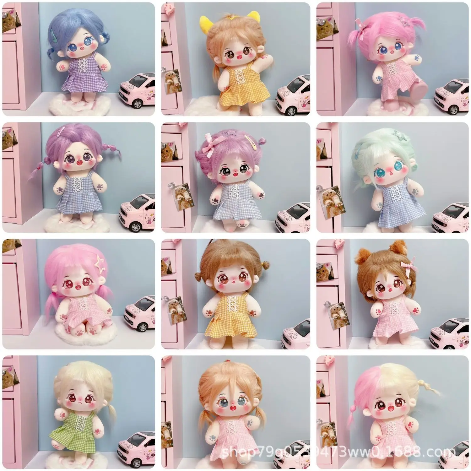 

Милая плюшевая кукла-айдол: Фигурка звезды из серии «Двенадцать созвездий» со съемной одеждой, мягкая хлопковая плюшевая кукла, подарок для фанатов