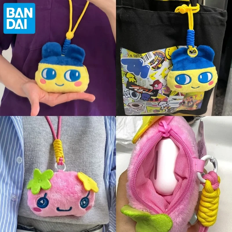 

Bandai Tamagotchi оригинальный электронный чехол для телефона для домашних животных Mametchi Furawatchi, чехол для наушников и милая маленькая сумка для хранения