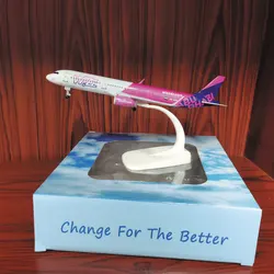 20cm WIZZ AIR A321 Air For Airbus 1/200 Airlines Resin Diecast Aircraft miniature plane Model Building Kit t For Collection