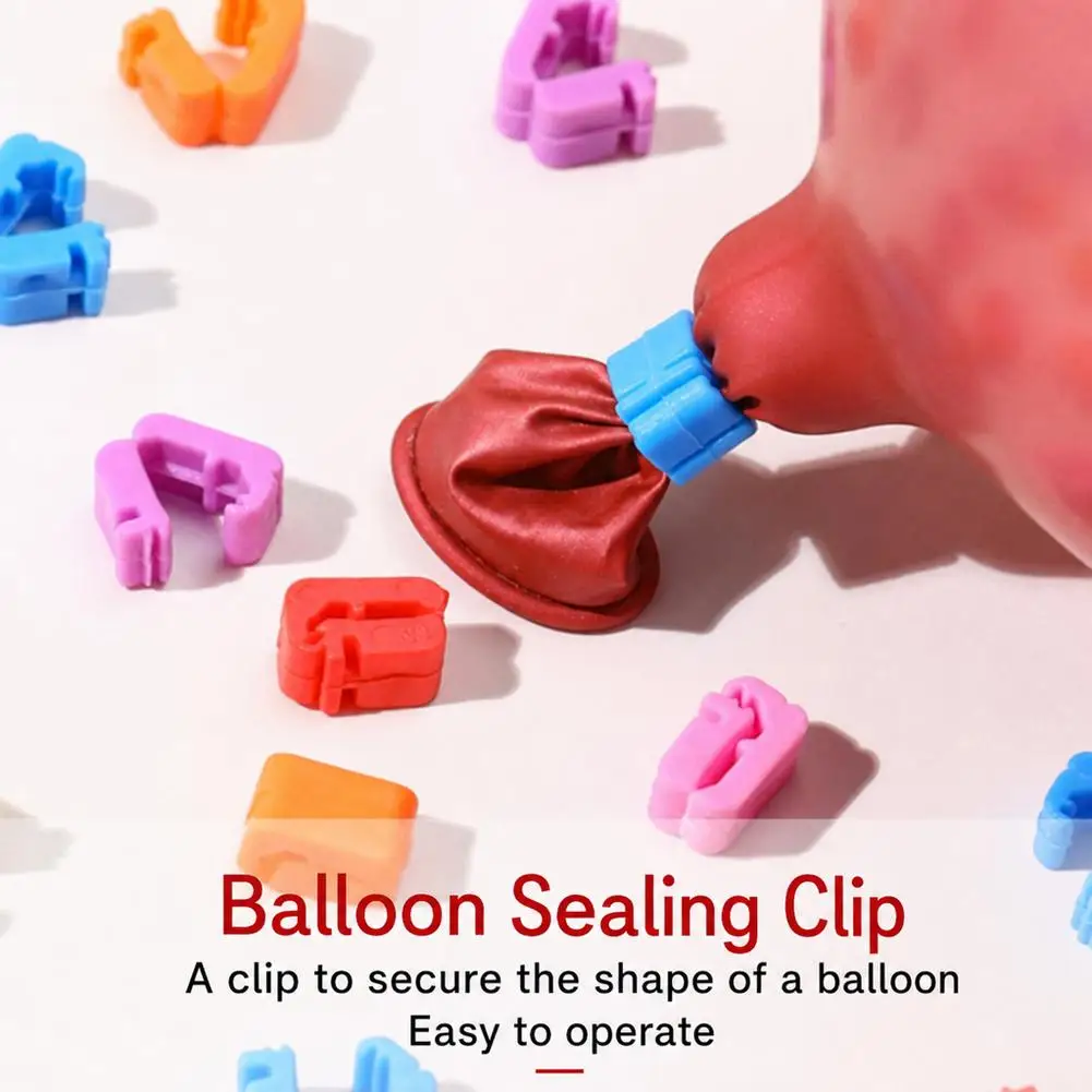 Balloon Ties Clamps Clips Quick Sealing Fasteners Reusable Leakproof Balloon Accessories for Birthday Party Wedding Balloon