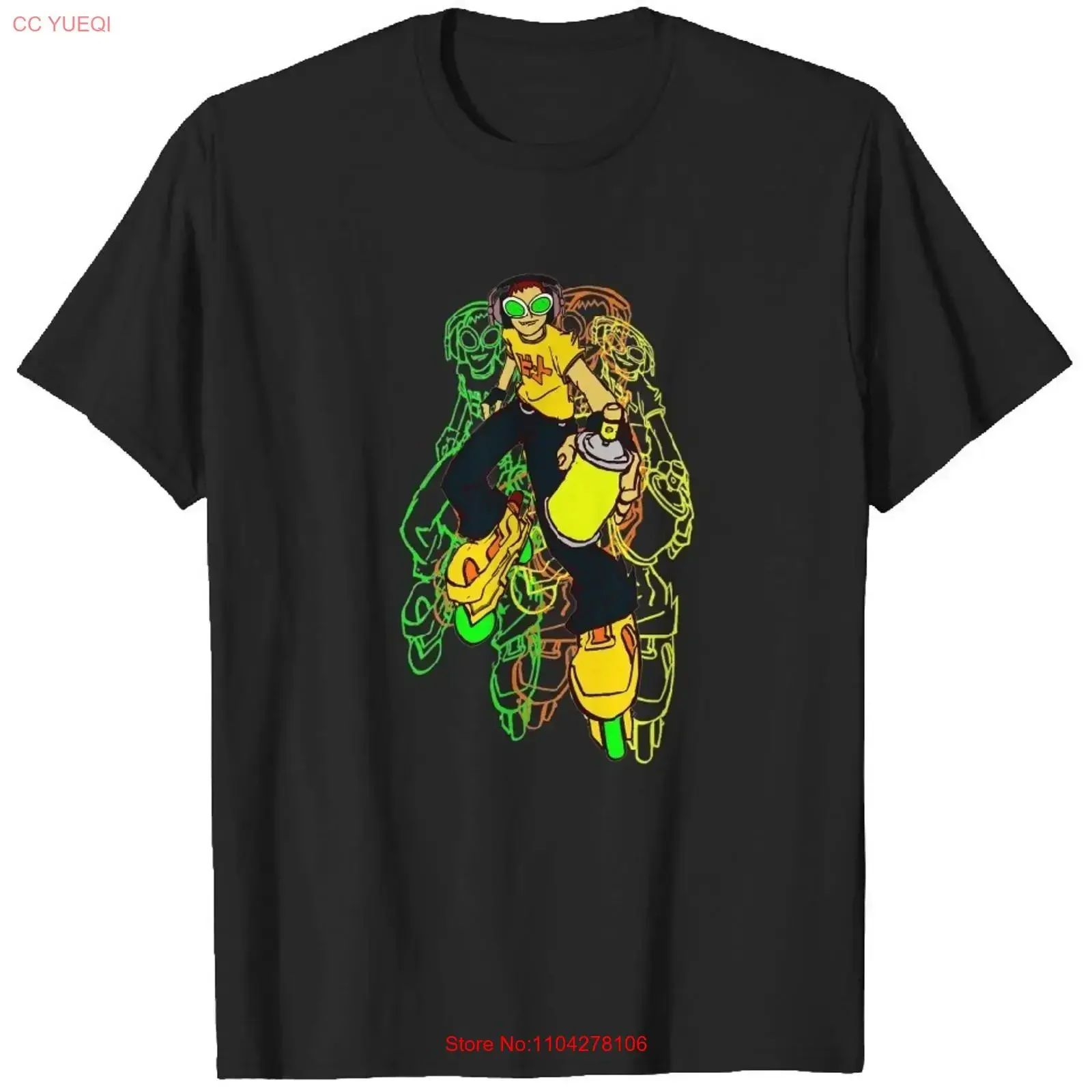 Beat The Clock Jet Set Radio Cotton AdulT T Shirt S to 5XL long or short sleeves vintage Washed Casual Soft Versatile
