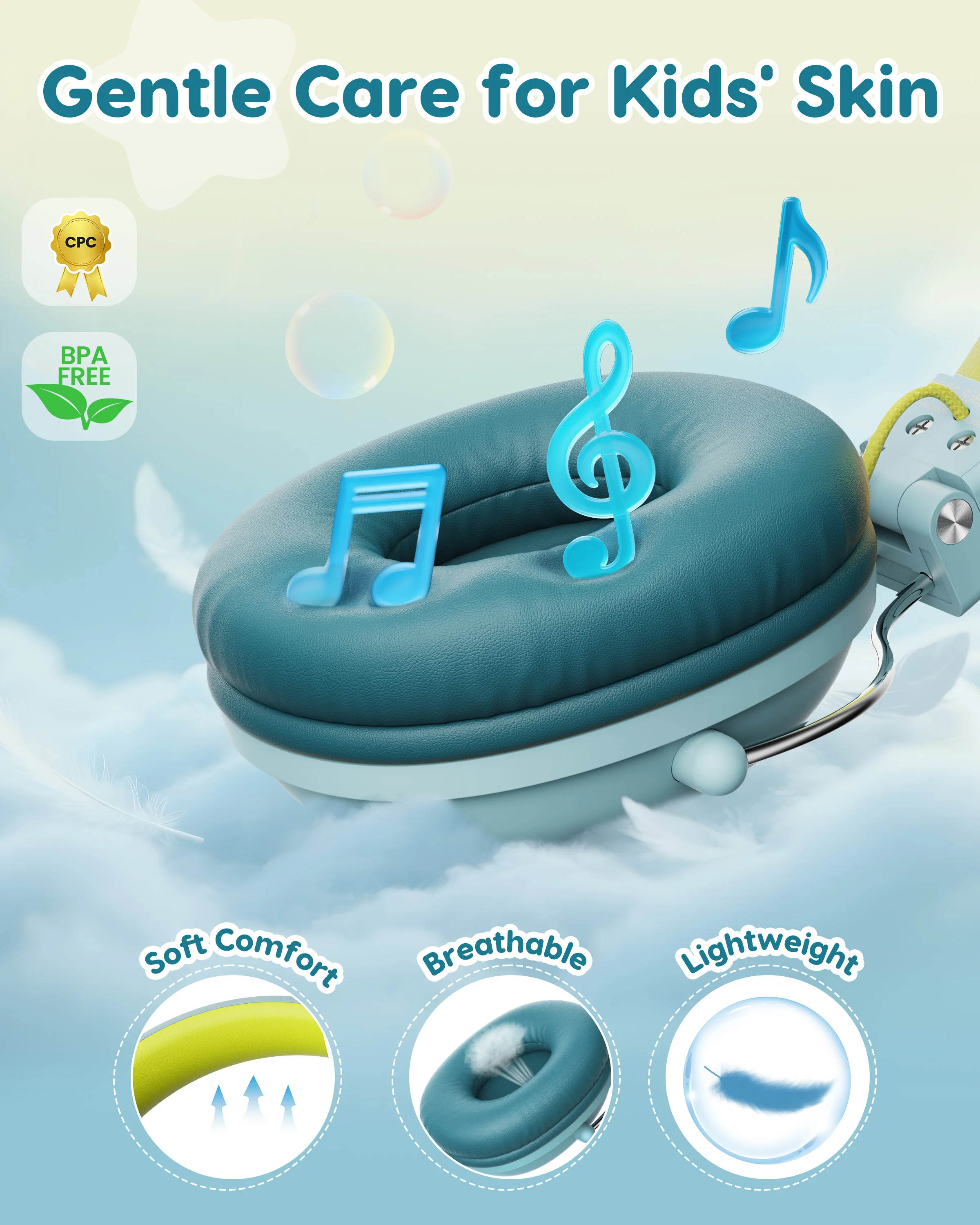 AWATRUE سماعات أطفال للمدرسة آمنة حجم الحد صوت ستيريو سلكي على الأذن سماعة للأطفال بنين بنات هدايا 3.5 مللي متر جاك HK05