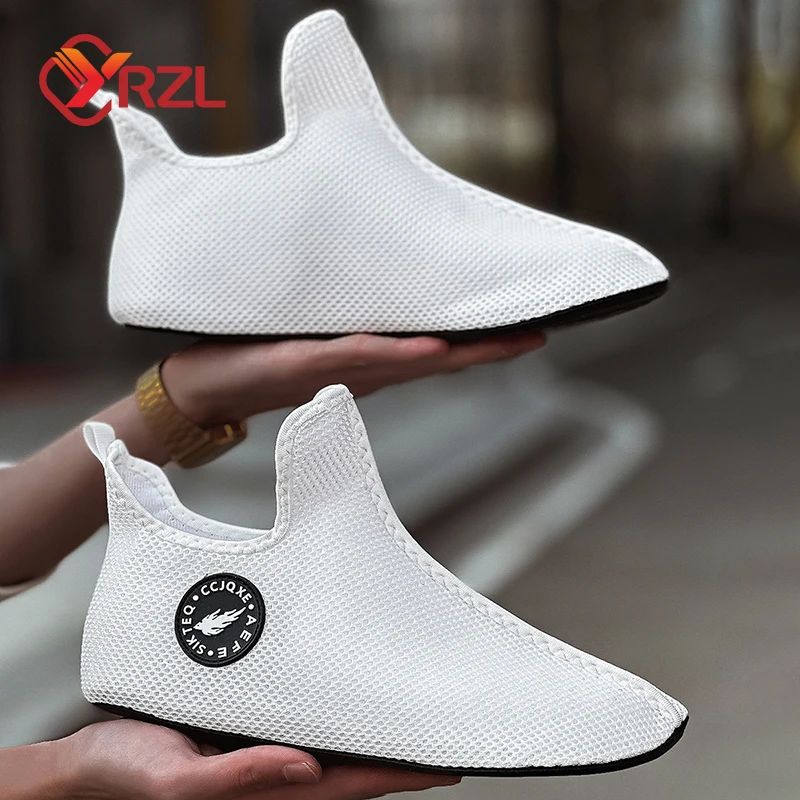 YRZL Sneakers Men Casual High Top Shoes Comfortable Breathable Unisex Sports Shoes Non Slip Lightweight Shoes for Couple 36-47