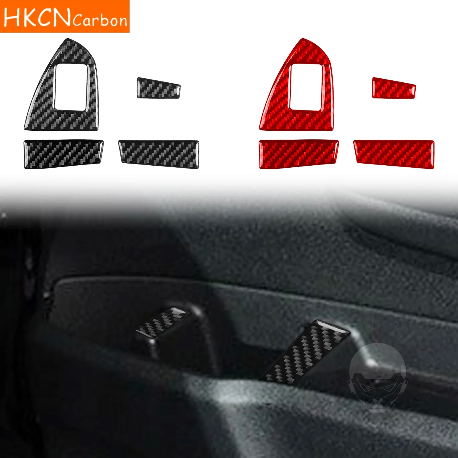 

For Honda Ridgeline Pilot Passport Car Accessories Carbon Fiber Front Door Storage Panel Interior Cover Trim Modified Sticker