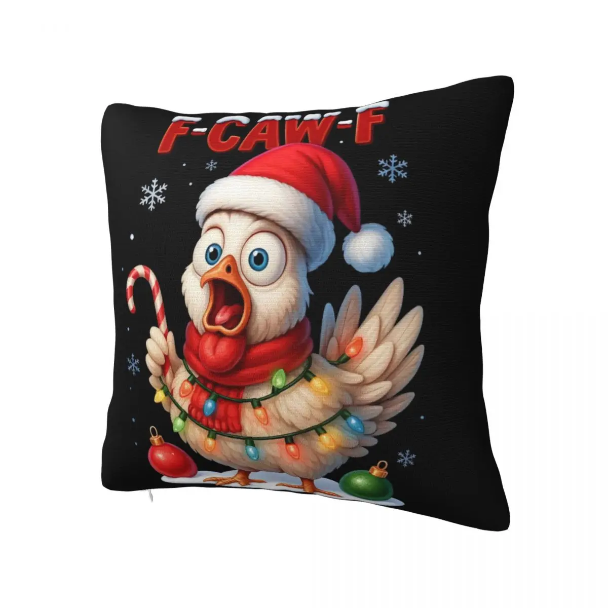 Pillow Cover F-CAW-F Christmas Chicken Graphic Cushion Cover Fashion Pillow Case For Sofa Home Decoration Pillowcases
