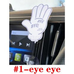 1pcs White swing hand pop jdm display air freshener (lemon flavor)