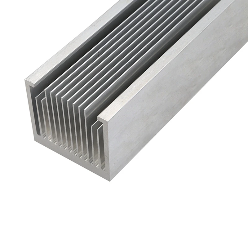 Aluminum Radiator 50X50x150mm Dense 14 Tooth Heat Sink For Power Amplifier Heater Computer Water Cooling System