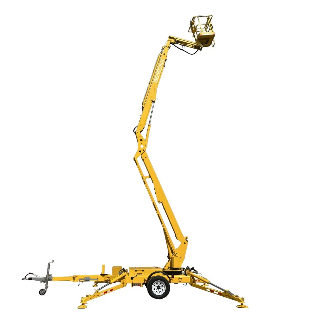 10M-20M 2026 Best Selling Towable Manlift for Tree Work Man Lift Telescoping Crank Arm Lift Boom Lift for Sale
