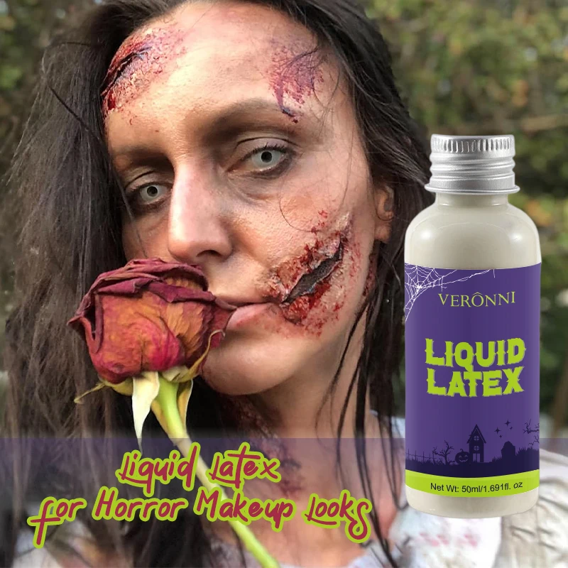 Maquillage en Latex liquide à séchage rapide pour Halloween, SFX multifonctionnel adapté aux rides, maquillage Beige clair pour couvrir les cicatrices et les rides