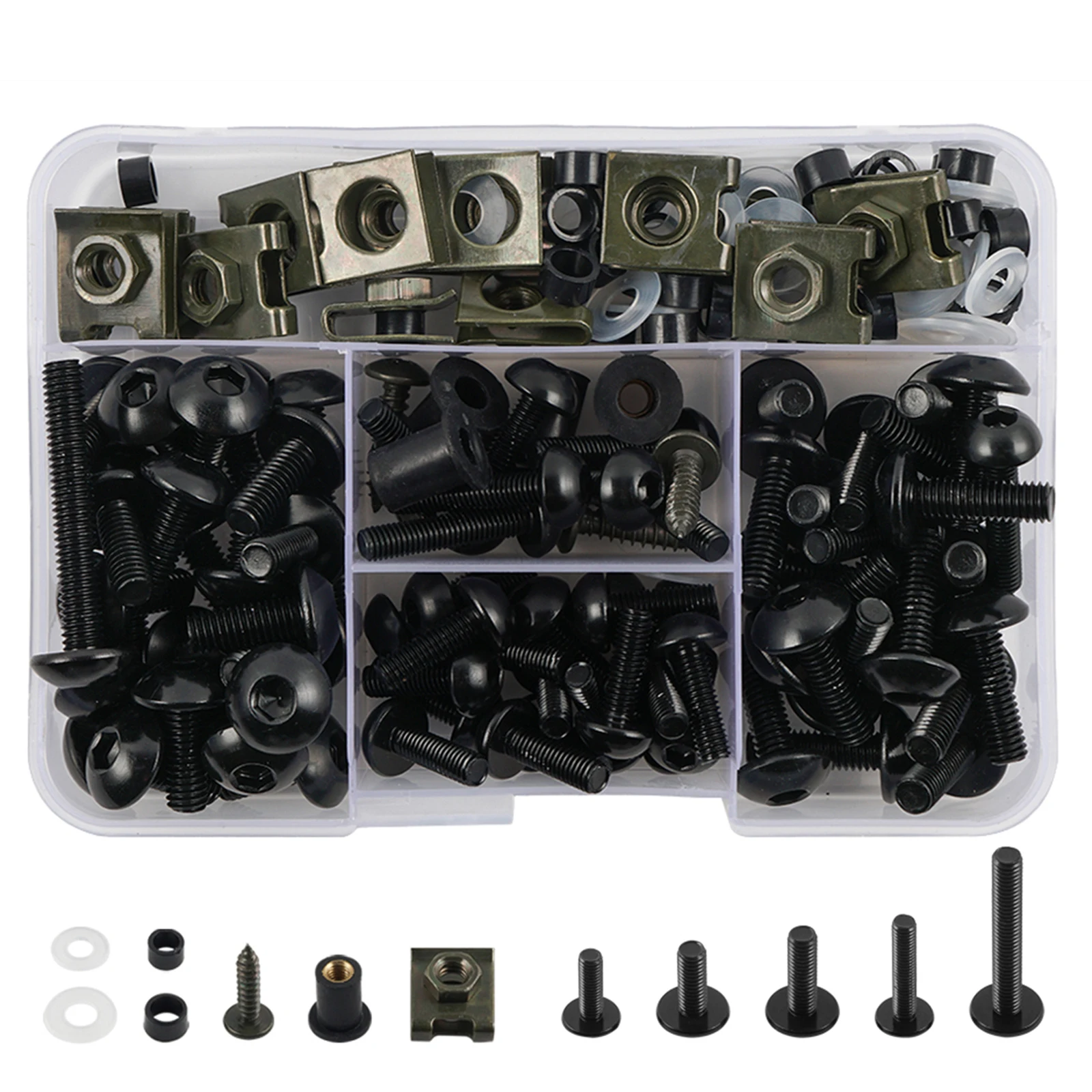 177PCS Fairing Bolt Kits Bodywork Screws Nut For SUZUKI GSR 600 750 SV650 XSR900 GSXR 1000 GSX S750 GSXR 750 GSXR 600 VSTROM 650