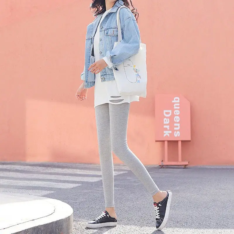 Leggings Dames Woman Wrap Contrasting Jacquard Basic Performance Bottoming Feel Pilates Bowknot Bow Bandage Beach Holiday Skinny