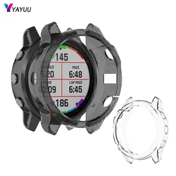 Yayuu-Garmin fenix 6x pro 6s pro 6 pro 6xサファイア6 6s 6s plus用の保護カバー,時計ケース,フレーム付き