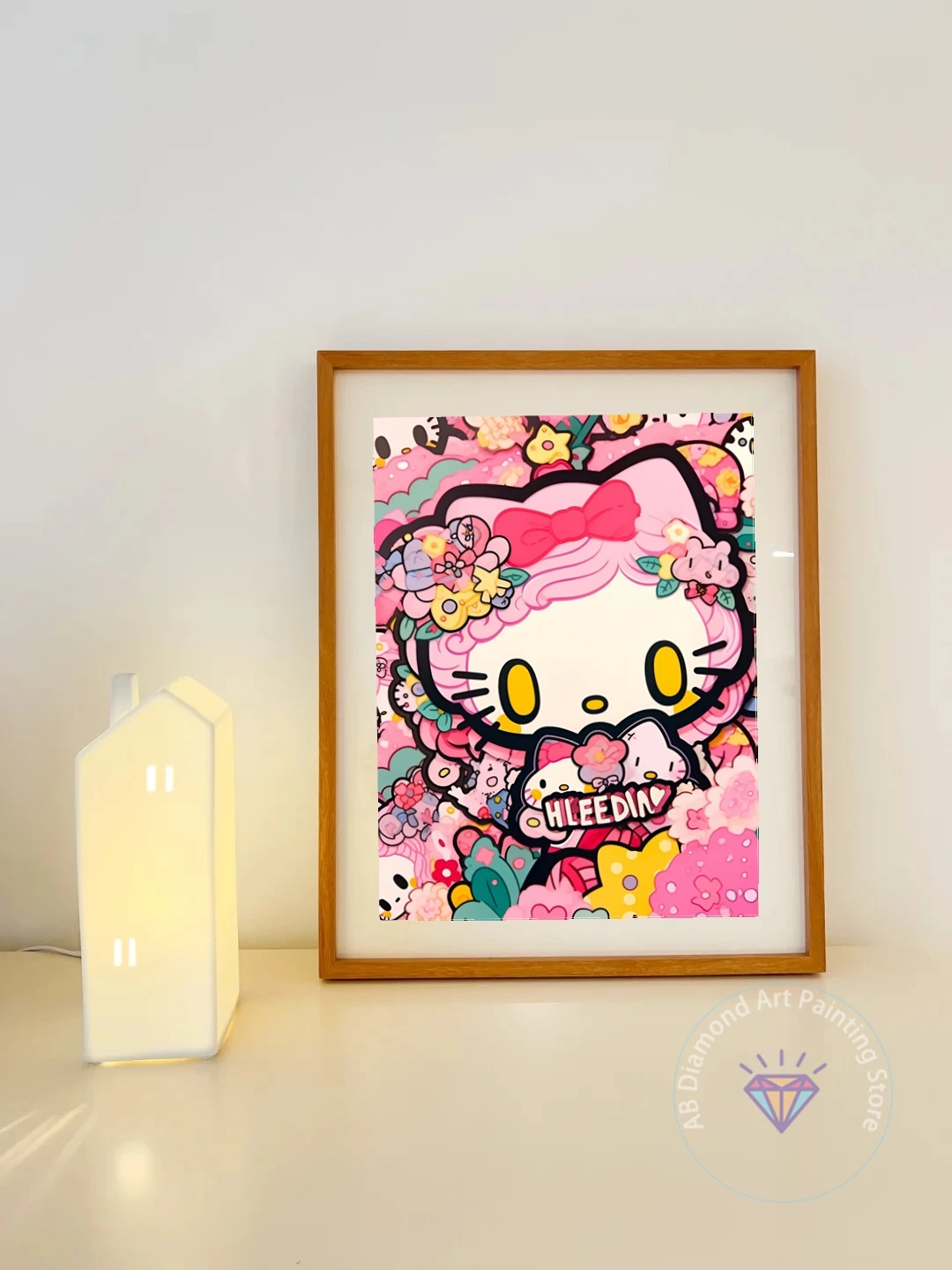 New Arrival Sanrio AB Diamond Painting Cute Hello Kitty Kuromi Graffiti Mosaic Embroidery 5D Home Decor Children Gift